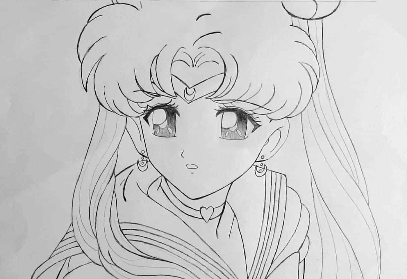 Cách vẽ Siêu Thủy Thủ Mặt Trăng Usagi How to draw Super Sailor Moon YouTube