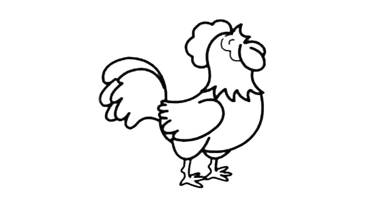 Tranh tô màu hai chú gà con đáng yêu - betapto.com