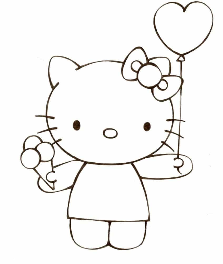 Top nhiều hơn 98 vẽ hình hello kitty hay nhất  thtantai2eduvn