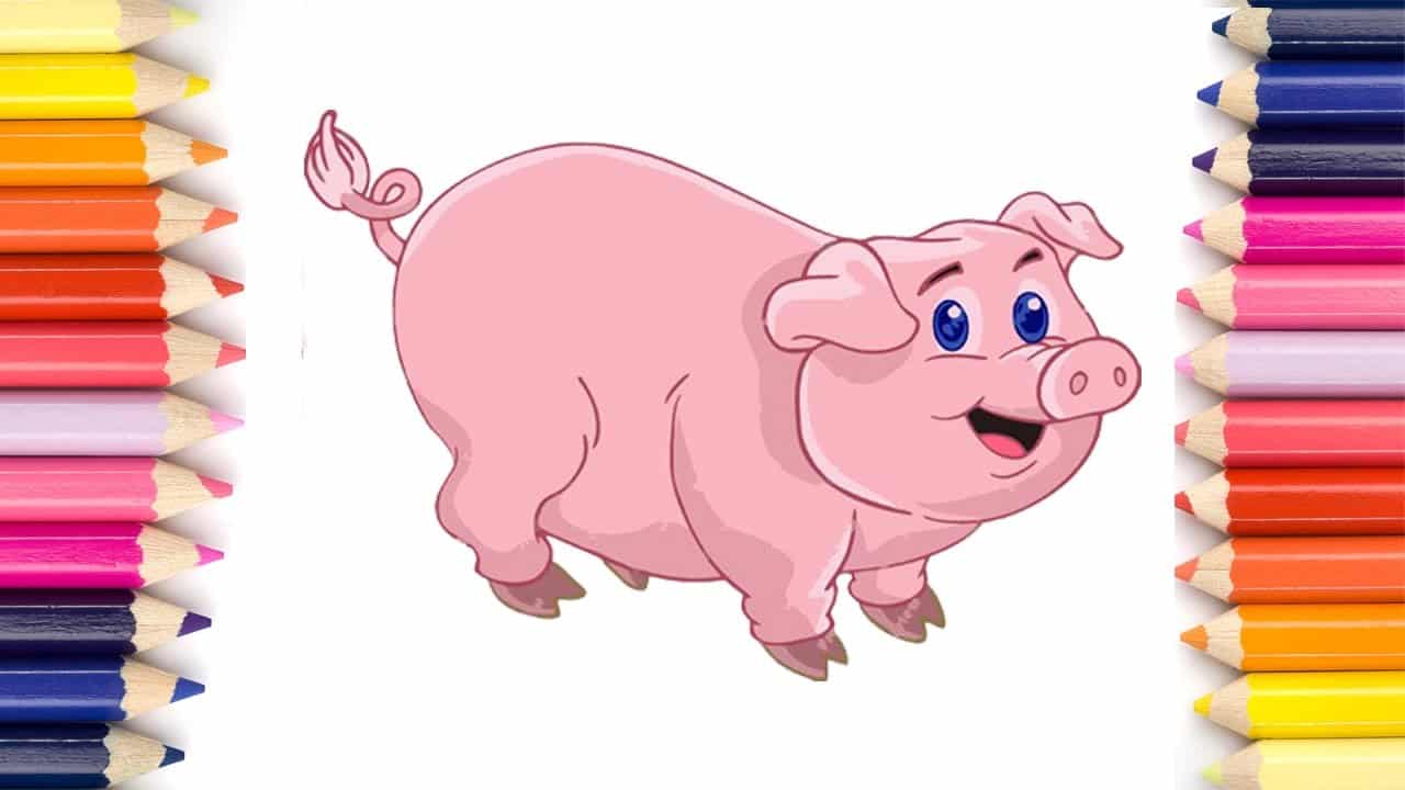 Vẽ Con Lợn bự ú dễ dàng thương