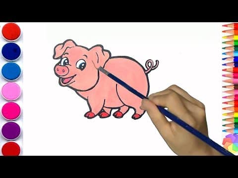 Vẽ Con Lợn dễ dàng thương