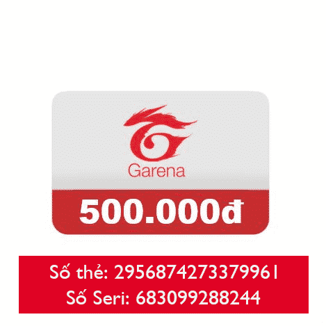 Mã số thẻ cào Garena 500k
