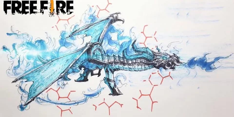 Mẫu hình vẽ Ak Rồng xanh tuyệt đẹp