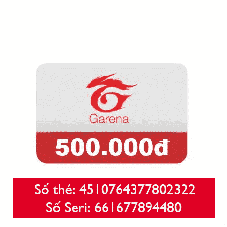 Thẻ Garena 500k chưa dùng