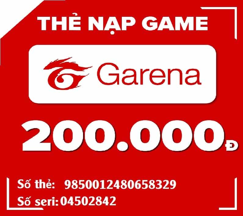 Hình Card Garena 200k Free