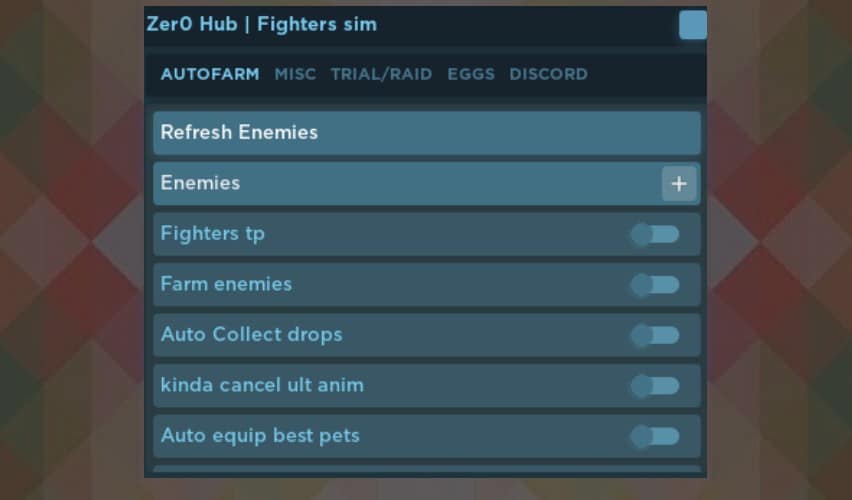 Anime Fighters Simulator Zero Hub Hack