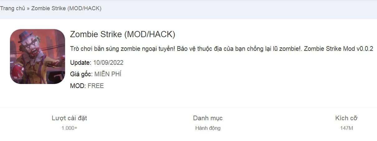 App hack Zombie Strike hay nhất