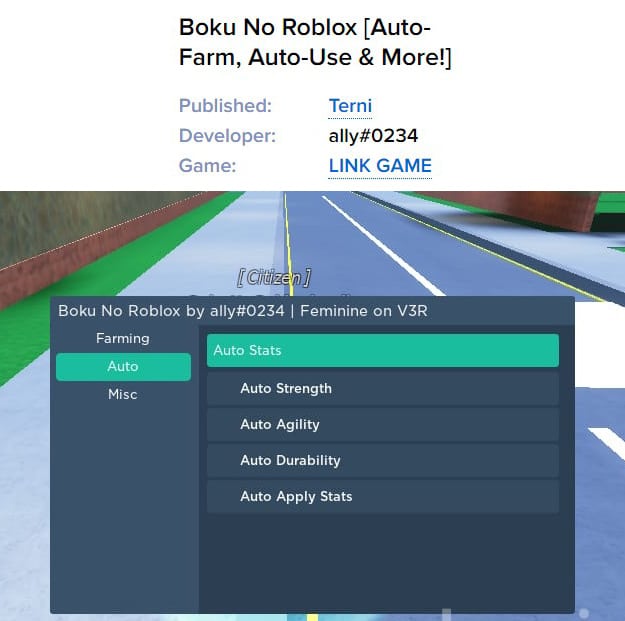 Boku No Roblox [Auto-Farm, Auto-Use & More]
