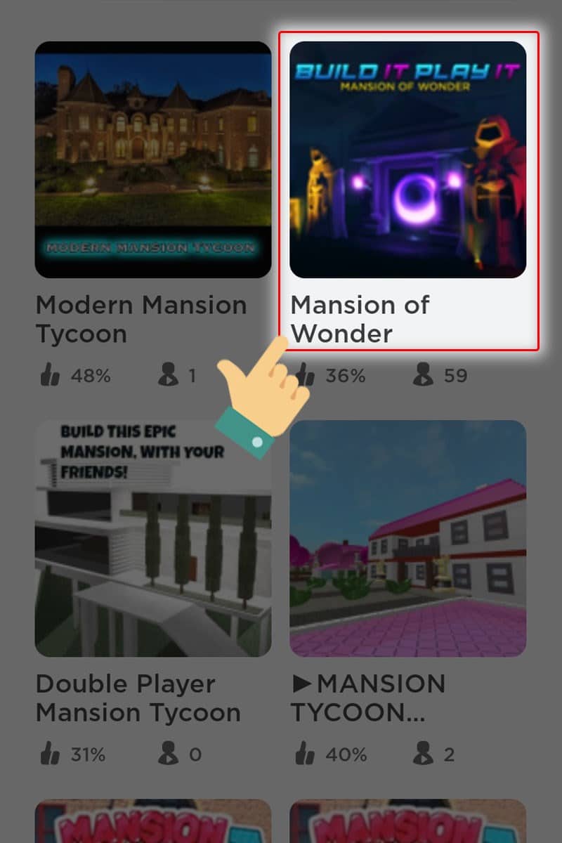 Cách nhập Code Mansion Of Wonder -bước 1