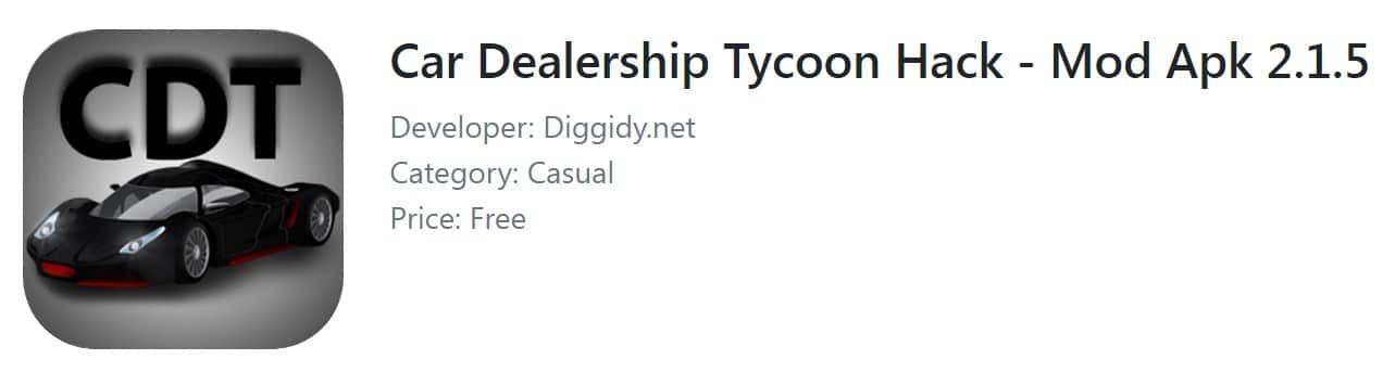 Car Dealership Tycoon Hack - Mod Apk 2.1.5