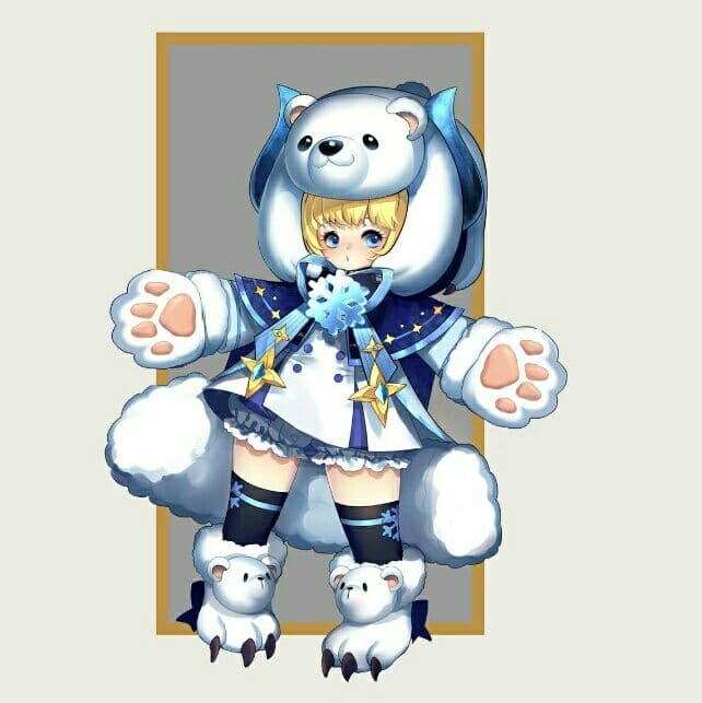 Hình Alice bé gấu tuyết cute