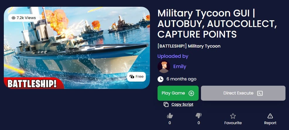 Military Tycoon GUI - AUTOBUY, AUTOCOLLECT, CAPTURE POINTS