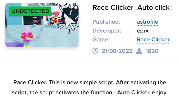 Race Clicker - Auto Click