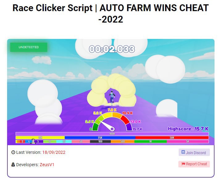 Race Clicker Script Hack - AUTO FARM WINS CHEAT