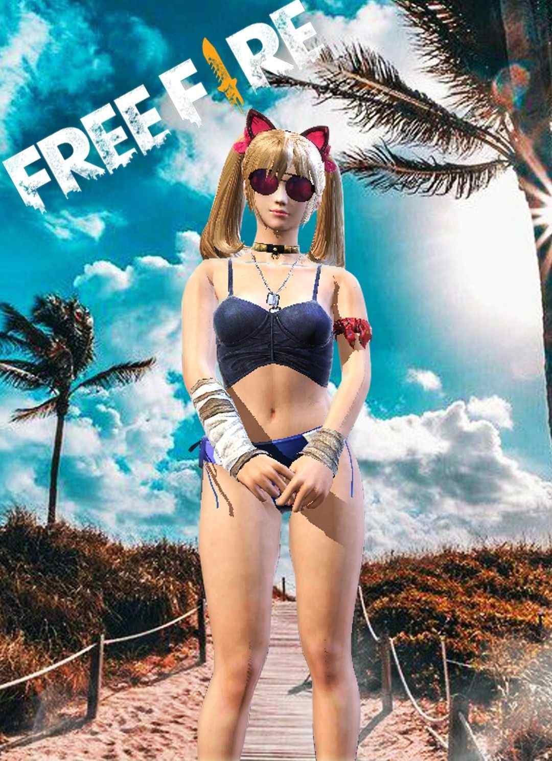 Top ảnh nhân vật nữ Free Fire mặc bikini siêu chất