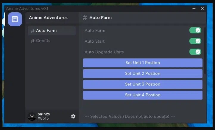 Anime Adventures V0.1 [GUI - Full Auto Farm & More]