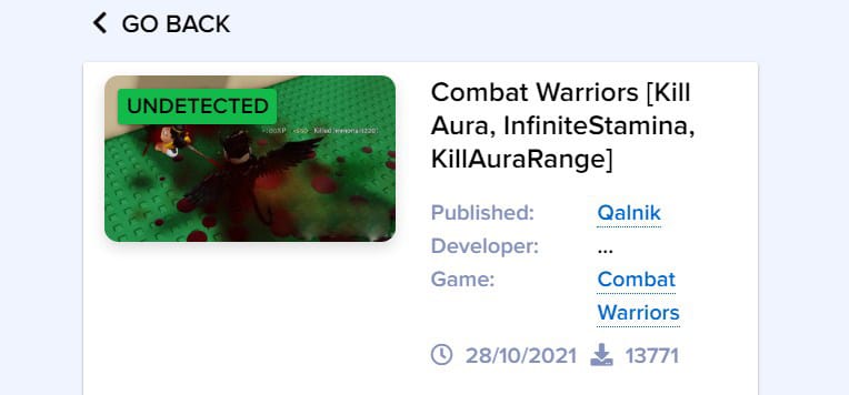 Combat Warriors [Kill Aura, InfiniteStamina, KillAuraRange]