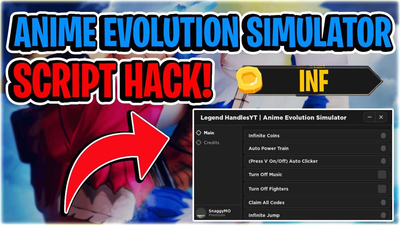 Game Anime Evolution Simulator Script Gui Hack - Legend HandlesYT
