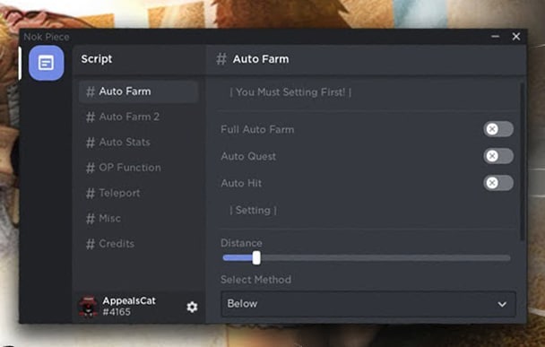 Nok Piece GUI Script - Auto Farm