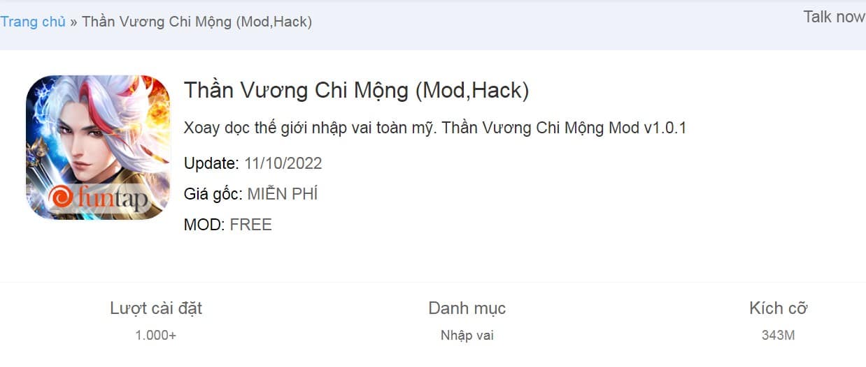 Thần Vương Chi Mộng Mod v1.0.1