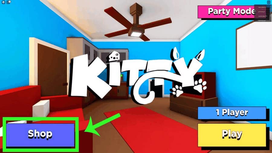Cách nhập giftcode Kitty Roblox - bước 1