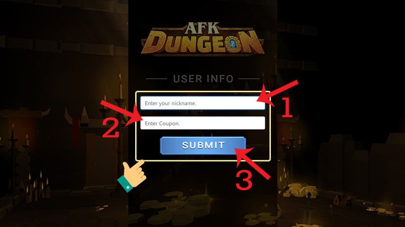 Cách nhập giftcode game AFK Dungeon trên iOS