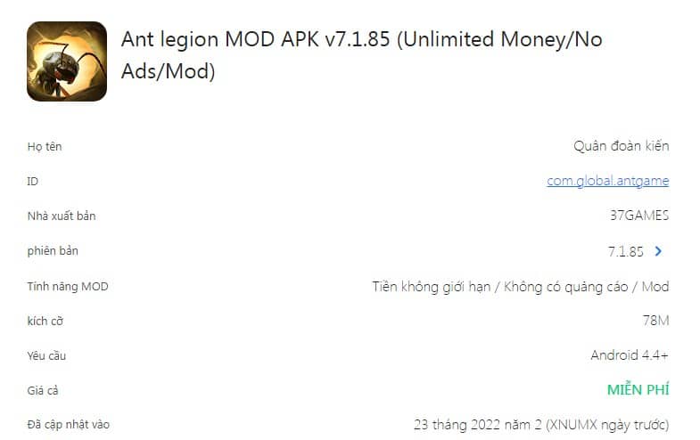 Ant Legion MOD APK v7.1.85