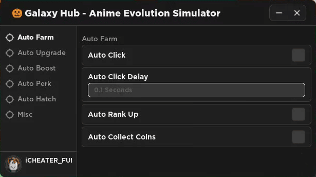 Galaxy Hub - Anime Evolution Simulator