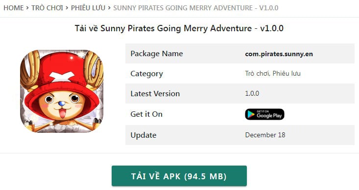 Sunny Pirates Going Merry Adventure - v1.0.0