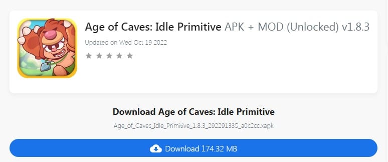Age of Caves Idle Primitive APK + MOD (Unlocked) v1.8.3