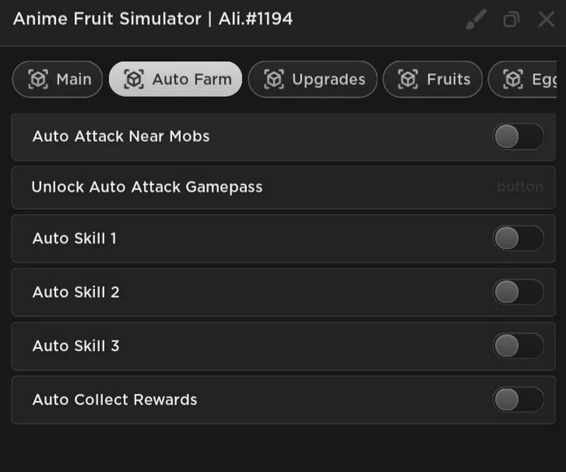 Ali.#1194 Hack Anime Fruit Simulator