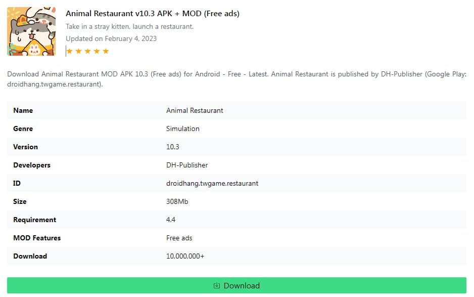 Animal Restaurant v10.3 APK + MOD