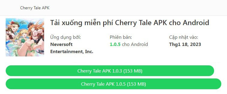 Cherry Tale APK v1.0.5