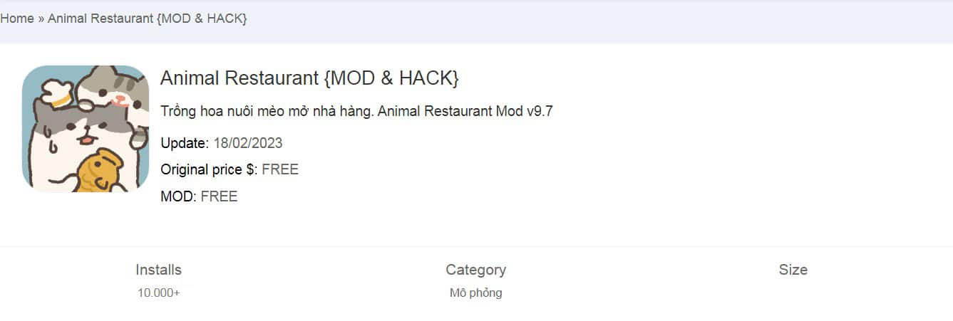 Hack Animal Restaurant Mod v9.7