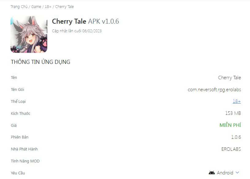 Hack Mod Cherry Tale APK v1.0.6