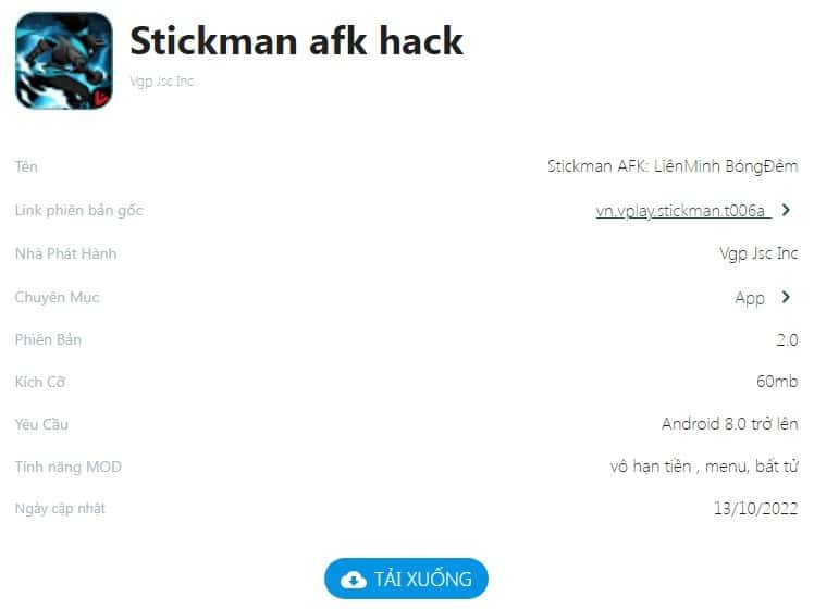 Hack Stickman AFK 2.0