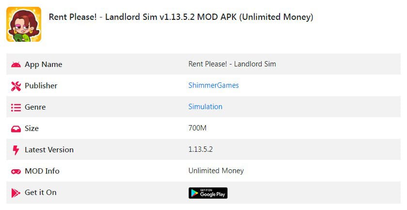 Rent Please! - Landlord Sim MOD APK v1.13.5.2 (Vô Hạn Tiền)