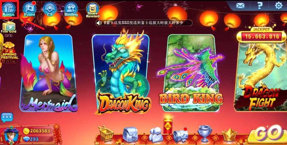 Cách nhập code Dragon King Fishing online