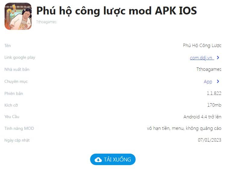 Hack Phú Hộ Công Lược Mod APK iOS v1.1.822
