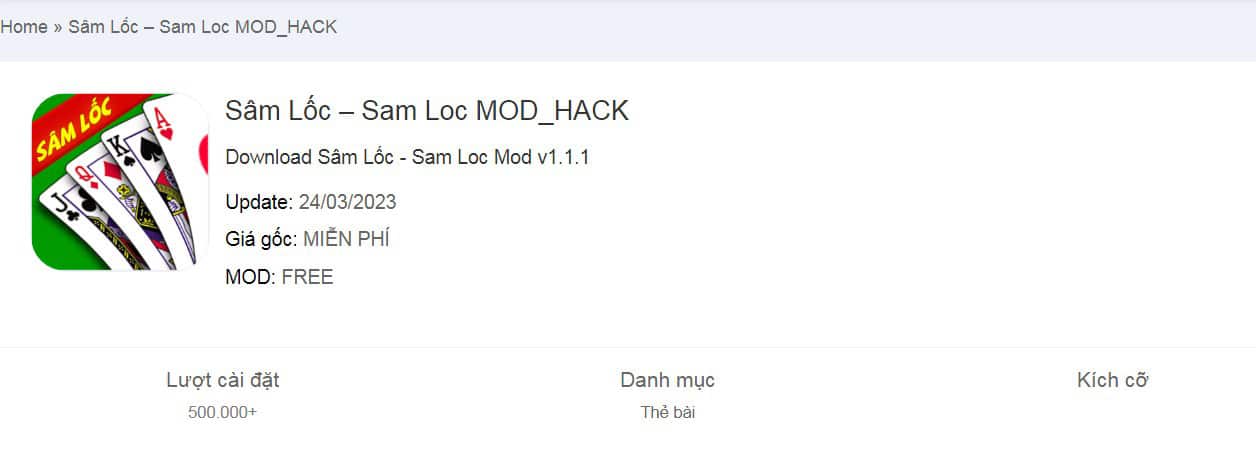 Hack Sâm Online Facebook - Mod v1.1.1
