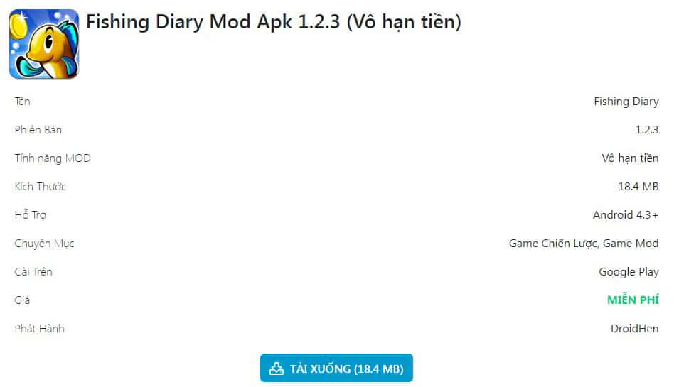 Fishing Diary Mod APK v1.2.3