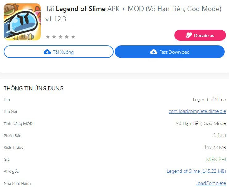 Hack Legend of Slime APK + MOD v1.12.3