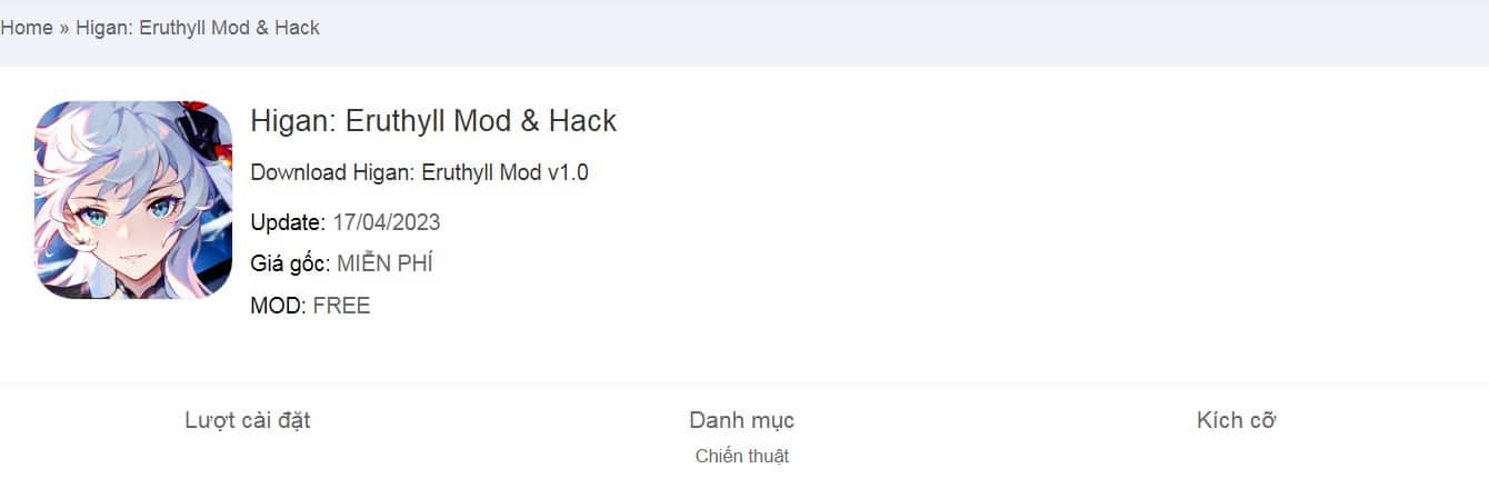 Higan Eruthyll Mod & Hack v1.0