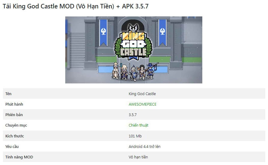 King God Castle MOD + APK 3.5.7