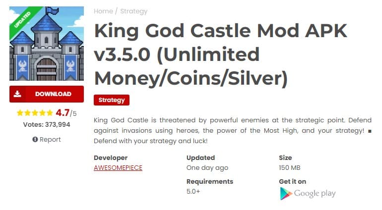 King God Castle Mod APK v3.5.0