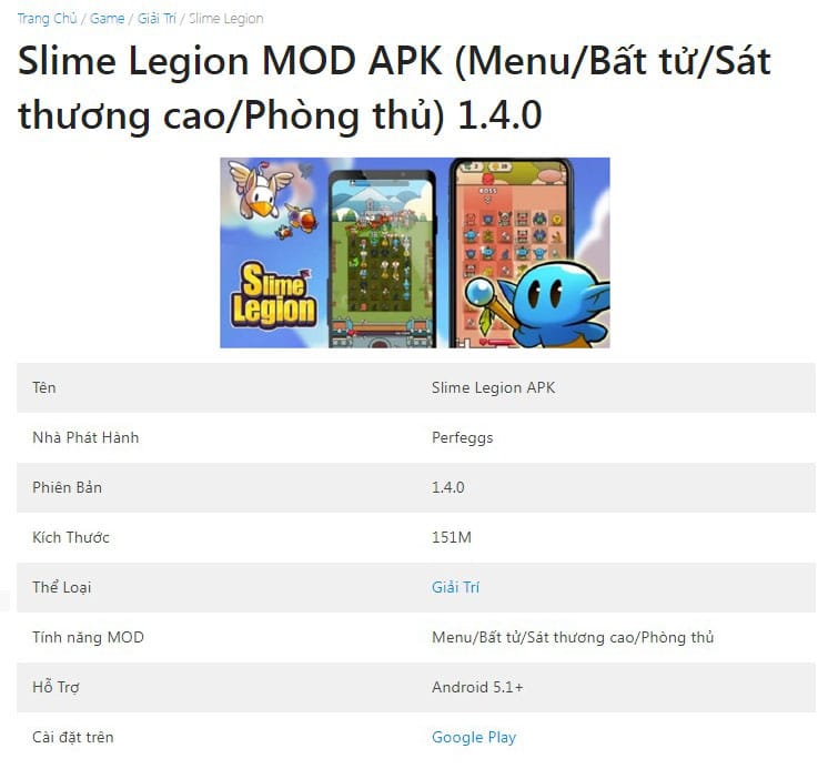 Slime Legion MOD APK v1.4.0