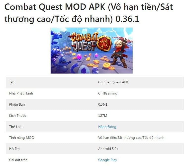 Combat Quest MOD APK 0.36.1