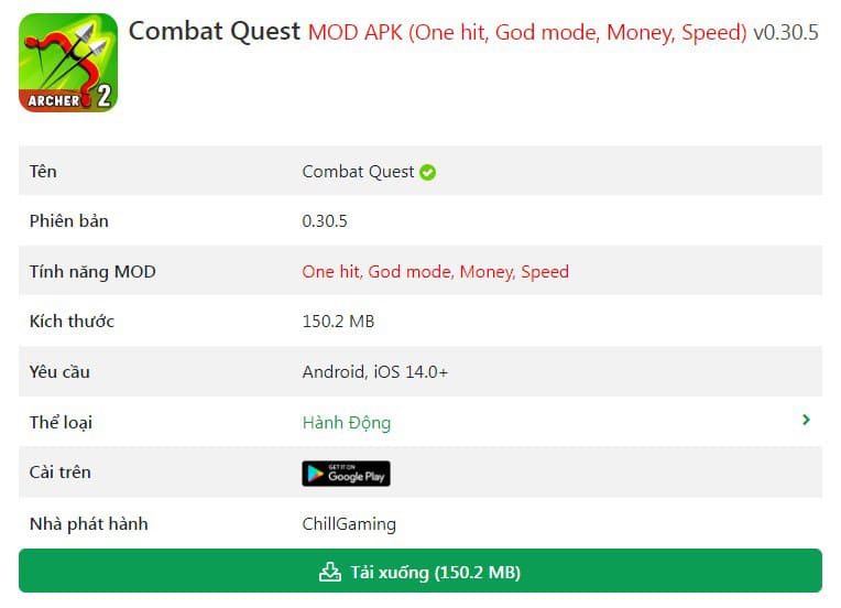 Combat Quest MOD APK v0.30.5