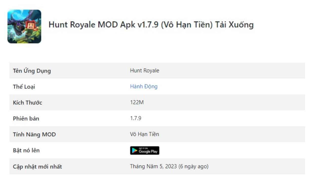 Hunt Royale MOD Apk v1.7.9