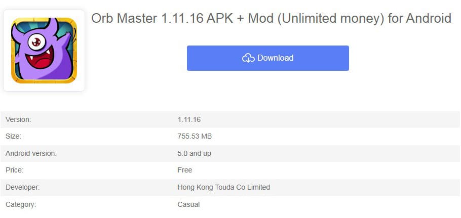 Orb Master APK + Mod v1.11.16